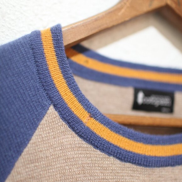 COTOPAXI  libre sunrise  blue tan  cashllama pullover sweater MXXL - Picture 4 of 6